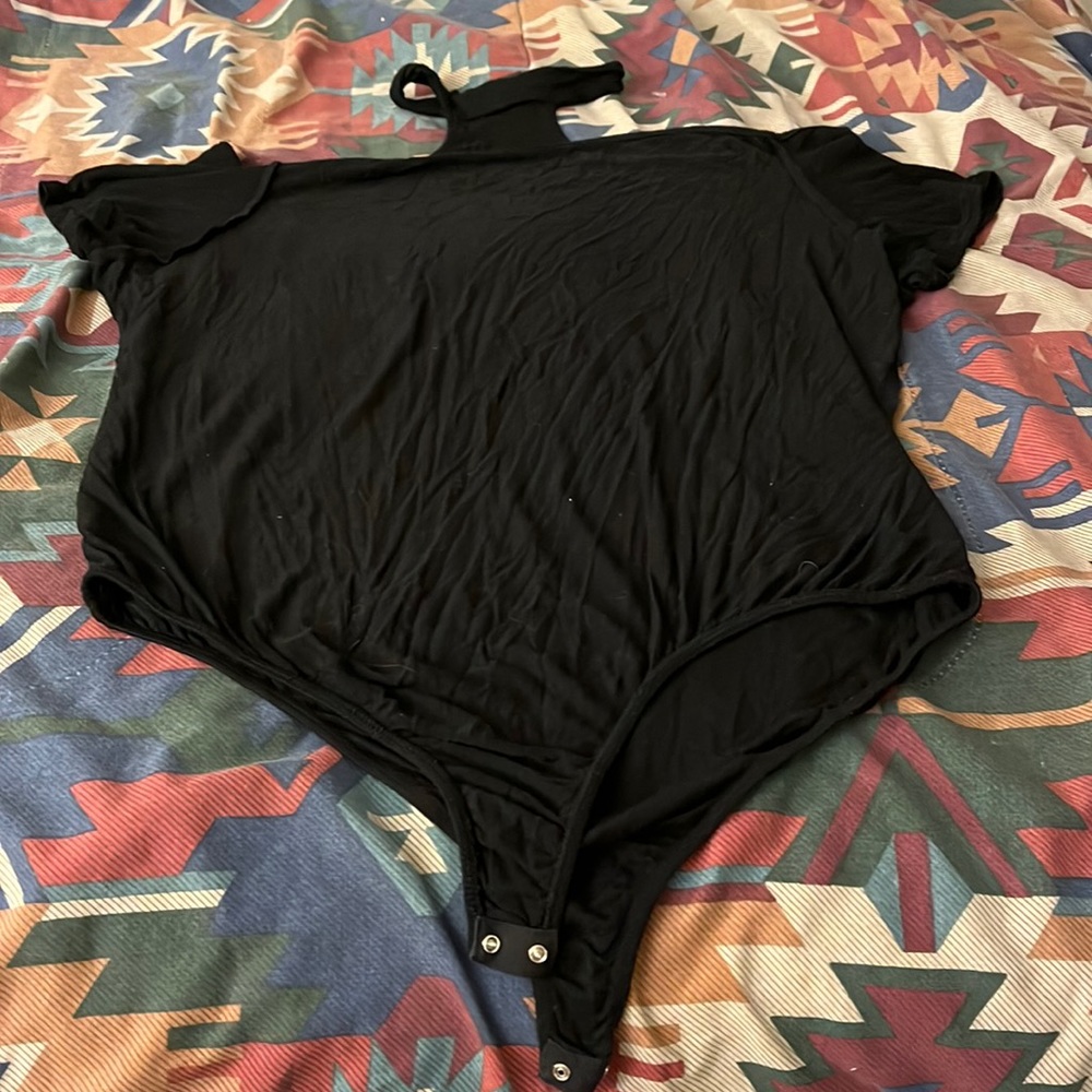 Plus size short sleeve bodysuit